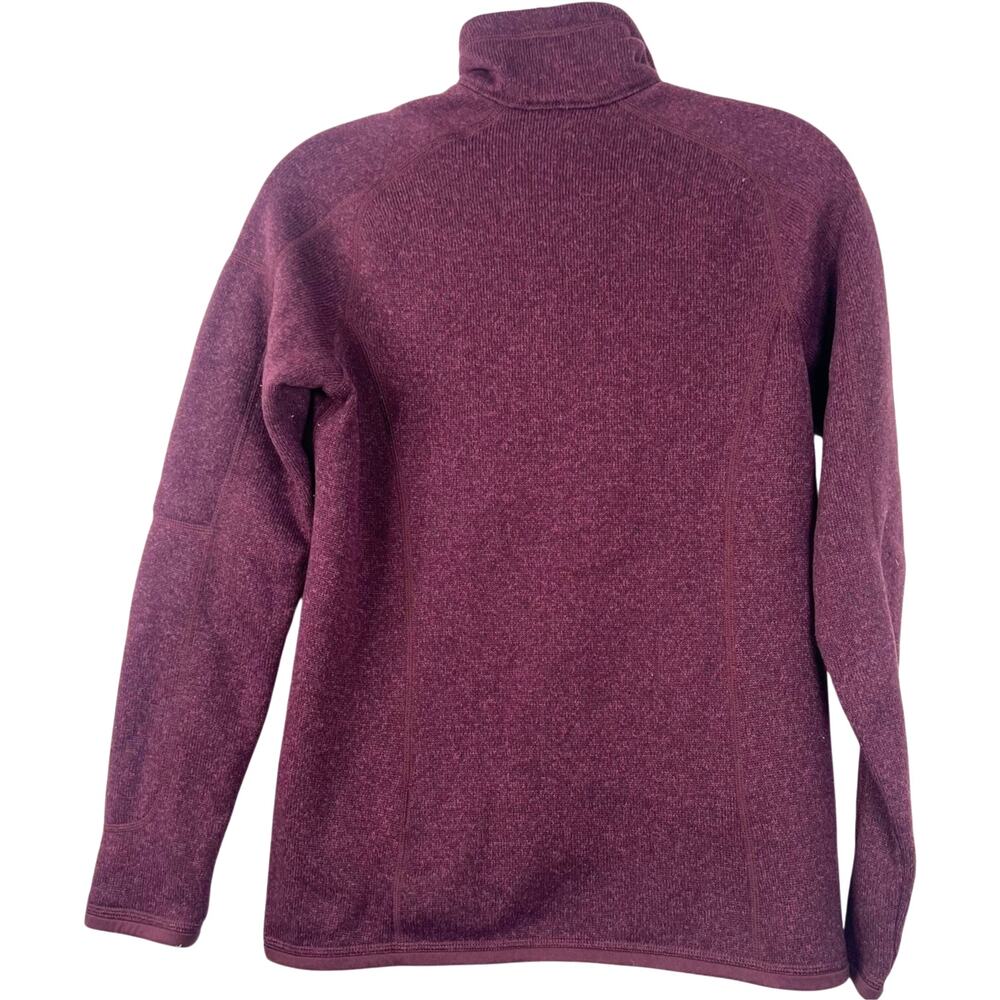 Patagonia Women's Better Sweater 1/4 Zip Burgundy Activewear Pullover Top Size S - Picture 3 of 16